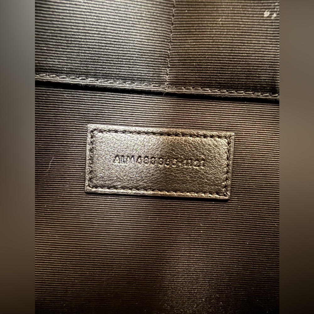 Saint Laurent YSL Black zippy Leather clutch Pouch - Picture 9 of 10